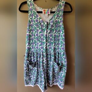 Vintage - Natalie Robyn - Floral Romper - Size Small